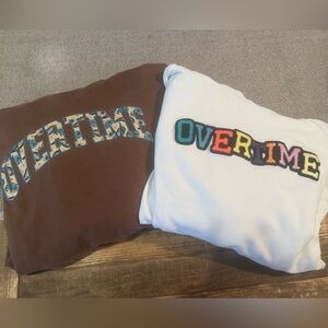 Men’s OVERTIME hoodies. Size M.